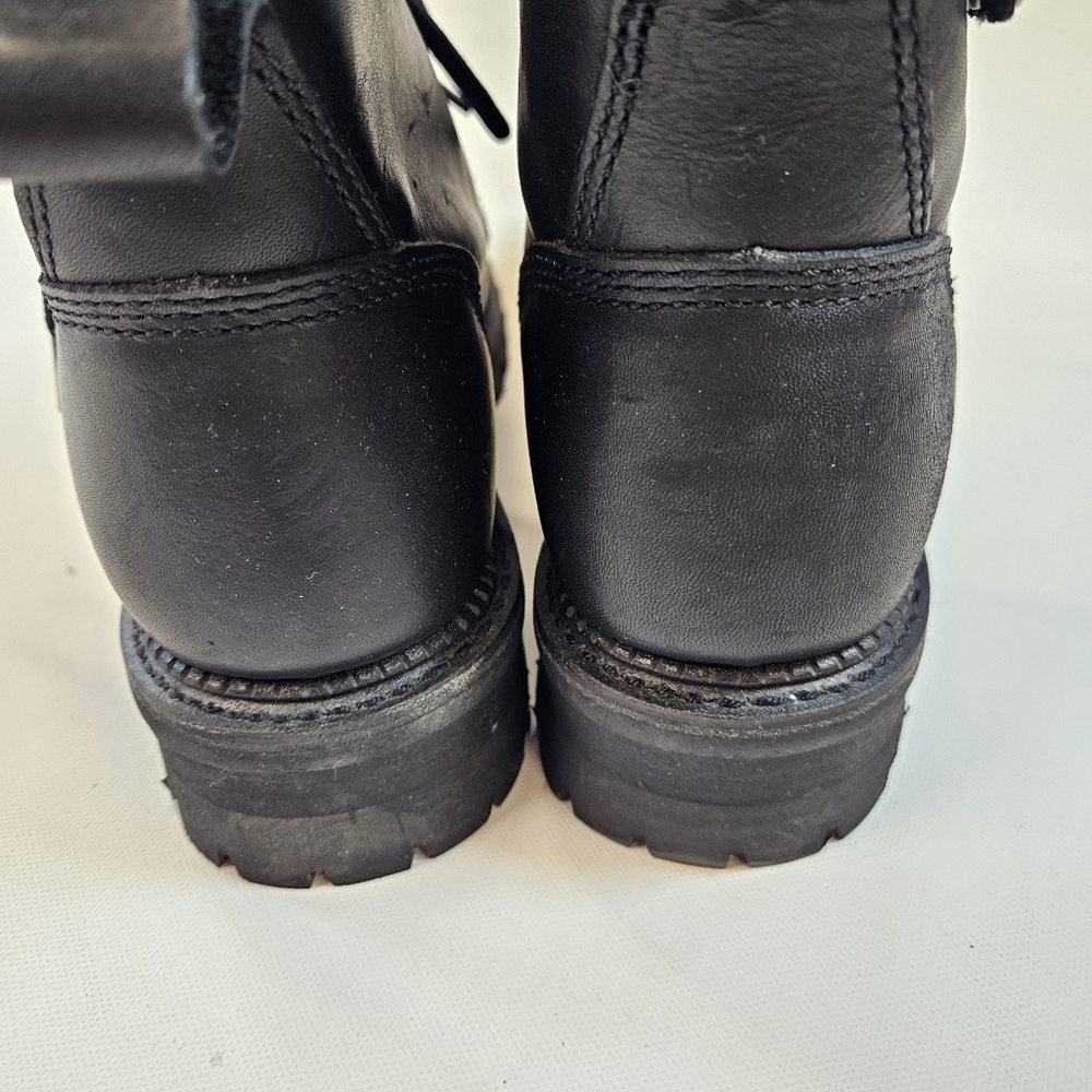 Y2K 90’s Harley Davidson Women's Cynwood Boots VTG women’s sz 8.5 black leather - Picture 9 of 13